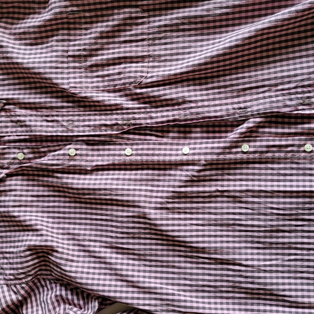 Bill’s Khakis Classic Fit Mens Button Up, Large, Never Worn, Pink and Brown - Picture 4 of 4